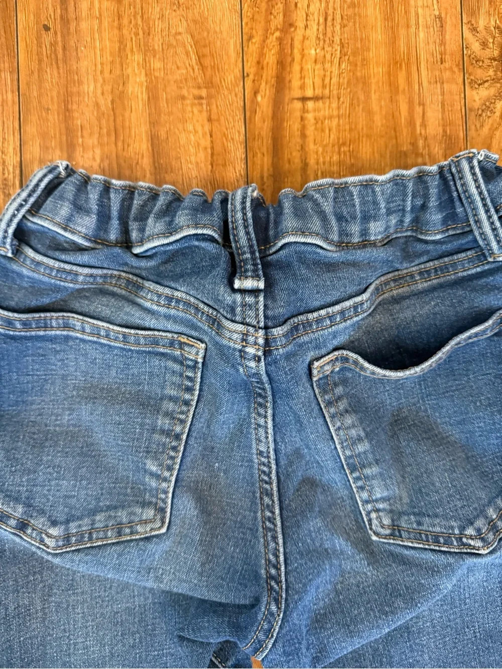 Old Navy Girls Blue Slim Straight Jeans Adjustable Waist Size 12